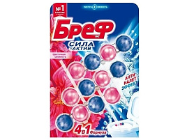 Блок для унитаза БРЕФ 4*50гр. Сила-актив Цветочная свежесть М