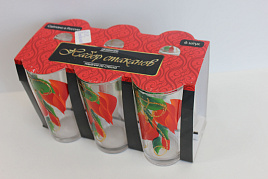 Набор стаканов 6шт 1256 Рисовка