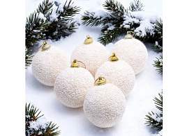 Набор новогодних украшений S2501 Рождественская сказка 6шт