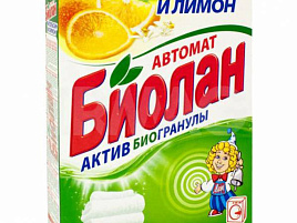 Стиральный порошок Биолан Автомат 350г.Апельсин и лимон