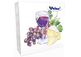 Салфетки 33*33 3-сл Вейро 20шт.Винтаж-вино