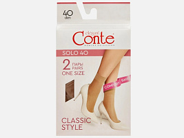 Носки Conte Elegant Solo 4892 40 р.23-25 2 пары bronz