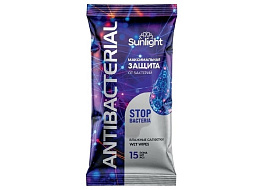 Влажные салфетки  Ан. Sunlight 15шт