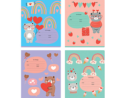 Тетрадь 12л. клетка  Т5ск12 12029 "Bears", эконом