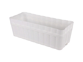 Кашпо цветочное балконное Изюминка 6л М3354 белое