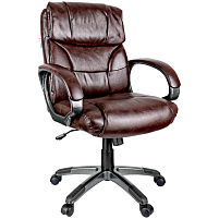 Кресло Helmi HL-E08 "Receipt", экокожа коричневая