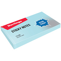 Блок самоклеящийся 75*125 Berlingo LSn_39302 "Ultra Sticky", 100л, пастель, голубой