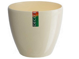 Кашпо цветочное 4л Деко Твин 049654/2332 кремовое с/п
