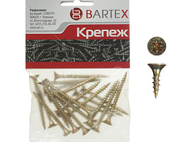 Саморез универсальный 3*12 цинк 100шт Bartex 0343