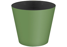 Кашпо цветочное 1,6л Rosemary 221605418/8854 зеленое со вставкой