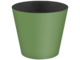 Кашпо цветочное 1,6л Rosemary 221605418/8854 зеленое со вставкой