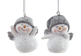 Подвеска полистоун Снеговик 824955