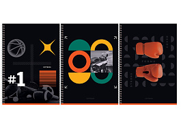 Тетрадь 96л. А4 на спирали  Т4гр96_лс 12056 "Sport format", soft-touch ламинация