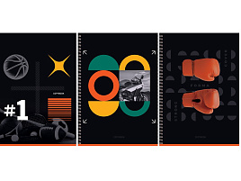 Тетрадь 96л. А4 на спирали  Т4гр96_лс 12056 "Sport format", soft-touch ламинация