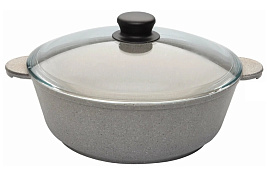 Жаровня 26см с/кр 9326ж серый