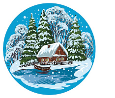 Шар 100 Домик на берегу КУ-100-224256 упак