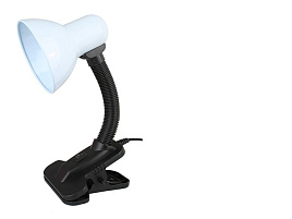 Лампа настольная офисная Ultraflash UF-320 С01 белый, прищепка 6268