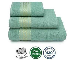 Полотенце 70*130 Донецк Пируэт 16-5919 Зеленый 7410