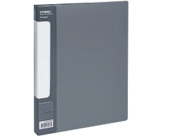 Папка 60 вкл. СТАММ ММ-30627 "Стандарт" А4, 21мм, 700мкм, пластик, серая