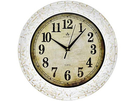 Часы настенные Atlantis 33*33 TLD-35007С белые