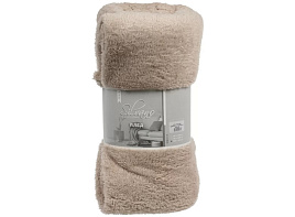 Плед-покрывало 200*220 Silvano Шерпа бежевый 512810/8474