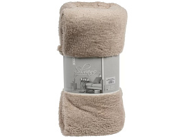 Плед-покрывало 200*220 Silvano Шерпа бежевый 512810/8474