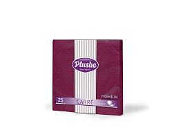 Салфетки 33*33 Plushe 2-сл 25шт Бордо