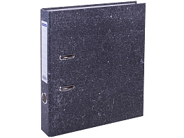 Папка регистратор 5см. OfficeSpace 153194 мрамор, черная