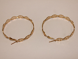 Серьги Кольца J-103 золото