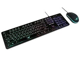 Клавиатура+мышь проводная DIALOG KMGK-1707U black