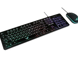Клавиатура+мышь проводная DIALOG KMGK-1707U black