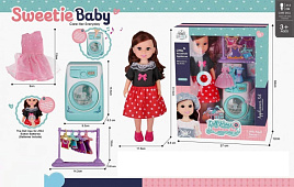 Игровой набор YM23-1F Кукла с аксесс. свет. звук. 27*12*34
