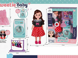 Игровой набор YM23-1F Кукла с аксесс. свет. звук. 27*12*34