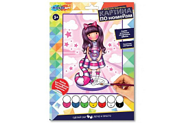 Картина для раскрашивания CANV17X23-GOR Девочка-кошка