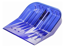 Лопата снеговая без черенка 430*420мм М8680 ПОЛИКАРБОНАТ СИНЯЯ