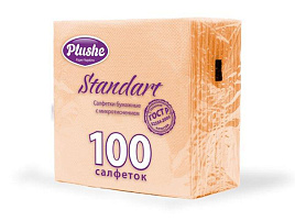 Салфетки 100л.Plushe Standart Абрикос