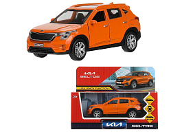 Машина металлическая SELTOS-12-ORG KIA seltos длина 12 см, двери, багаж., инерц, оранжевый, кор.