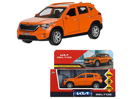 Машина металлическая SELTOS-12-ORG KIA seltos длина 12 см, двери, багаж., инерц, оранжевый, кор.