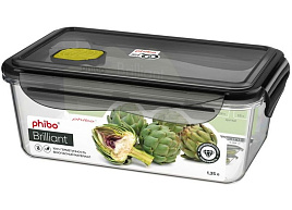 Контейнер для продуктов 1,35л Brilliant 431179513/1428 черный