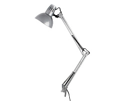 Лампа настольная офисная KD-312 Camelion серебро 3031