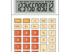 Калькулятор Uniel настольный UD-151 12 разрядный, двойное питание, 147x100x35