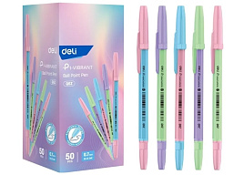 Ручка Deli P1 EQ6Z d=0.7мм чернила син. карт.уп.