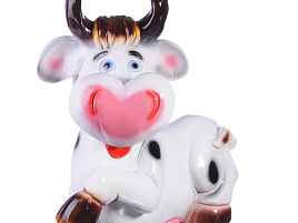 Фигурка садовая Корова большая 4С36 42*38см