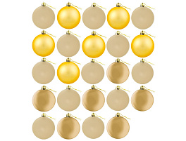 Набор шаров 6см FG230413158F золото 24шт