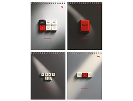 Блокнот 80л. BG Б5гр80 06550 А5 на гребне "Energy", твердая подложка