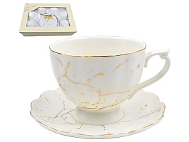 Сервиз чайный 12пр 176-647/6961 золотой мрамор