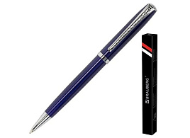 Ручка BRAUBERG 141409 шариковая "Cayman Blue", корпус синий, узел 1 мм, линия письма 0,7 мм, синяя