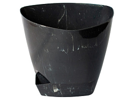 Кашпо цветочное 3л Элеганс 8747 черный оникс