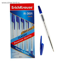 Ручка Erich Krause 43184 "R-301 Classic" синяя, 1,0мм, штрихкод