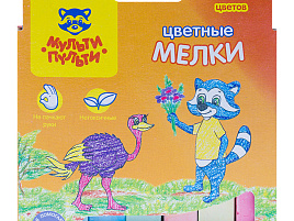 Набор мелков шк. цв. 7цв. Мульти-Пульти ЦМ_11130 "Енот в Австралии", картонная коробка, европодвес